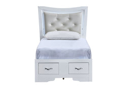 Glory Furniture - Lorana - Storage Bed With Upholstered Headboard