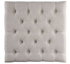 Aizen - Cocktail Ottoman - Beige Fabric & Espresso