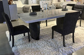 D2502 - 7 Piece Dining Room Set (Table And 6 Chairs) - Black