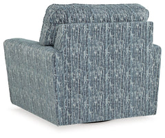 Aterburm - Swivel Accent Chair - Twilight