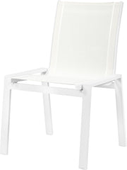 Nizuc - Outdoor Patio Dining Chair With White Frame (Set of 2)