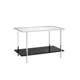 Angwin - Console Table - Mirrored, Faux Marble Top & Chrome