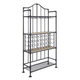Edina - Wine Rack - Oak & Sandy Black