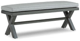 Elite Park - Bench With Cushion - Gray