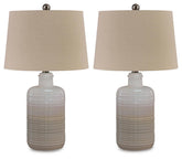 Marnina - Ceramic Table Lamp (Set of 2) - Taupe