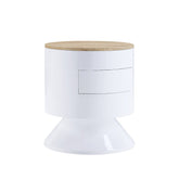 Otith - Accent Table With Display And Utility Function - White