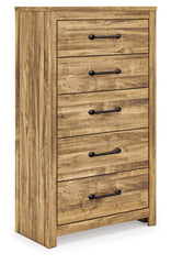 Maystonna - Five Drawer Chest - Brown