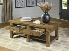 Vandenmore - Rectangular Cocktail Table - Medium Brown