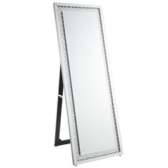Nysa - Floor Mirror - Mirrored & Faux Crystals