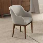 Harvey - Side Chair (Set of 2) - Synthetic Leather & Walnut