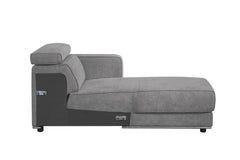 Alwin - Modular Rf Chaise - Dark Gray Fabric