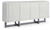 Ornawel - Mueble auxiliar - Blanco envejecido
