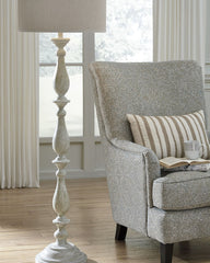 Bernadate - Poly Floor Lamp - Whitewash