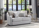 Mahler - Loveseat With 4 Pillows - Beige Linen