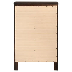 Carlton - 5-Drawer Bedroom Chest - Cappuccino