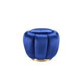 Heiress - Ottoman - Sapphire Blue Velvet