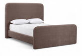 Fira - Cama tapizada en tela de chenilla