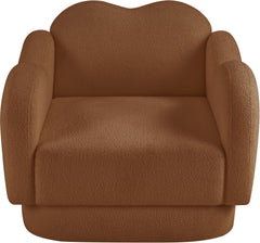 Bloom - Teddy Fabric Chair - Saddle