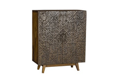 Calvary - Console Table - Gray Stone & Walnut