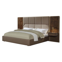 Marcelino - Eastern King Bed - Brown & Beige