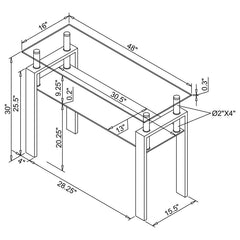 Dyer Black Sofa Table - MyWaynesHome #