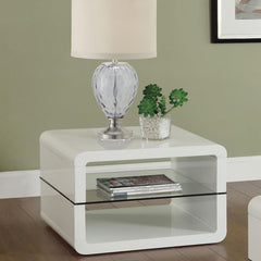 Elana White End Table - MyWaynesHome #