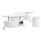 Buckley White Coffee Table - MyWaynesHome #