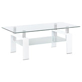 Dyer White Coffee Table - MyWaynesHome #