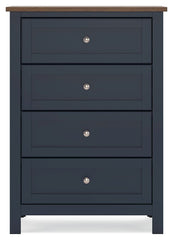 Landocken - Four Drawer Chest - Brown / Blue