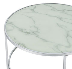 Lynn Silver 2 Pc Nesting Coffee Table - MyWaynesHome #