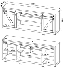 Brockton Grey 71" Tv Stand - MyWaynesHome #
