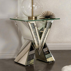 Taffeta Silver End Table - MyWaynesHome #
