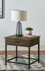 Byers Brown End Table - MyWaynesHome #