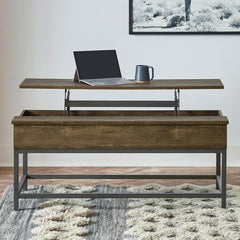 Byers Brown Lift Top Coffee Table - MyWaynesHome #