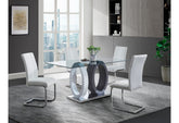 D1628 - 7 Piece Dining Room Set (Dining Table And 6 Dinning Chairs) - White
