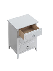 Daniel - 3 Drawer Wood Nightstand - White