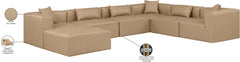 Cube - 7 Piece Modular Sectional - Tan