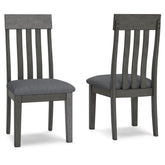 Hallanden - Dining UPH Side Chair (Set of 2) - Black / Gray