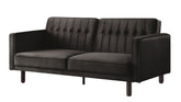 Qinven - Adjustable Sofa - Dark Brown Velvet