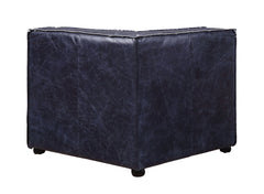 Birdie - Modular Wedge - Vintage Blue Top Grain Leather