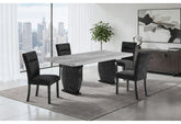 D2502 - 5 Piece Dining Room Set (Table And 4 Chairs) - Black