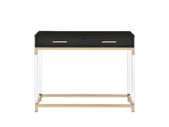 Adiel - Sofa Table - Black & Gold