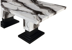D12DT - Dining Table - White / Black