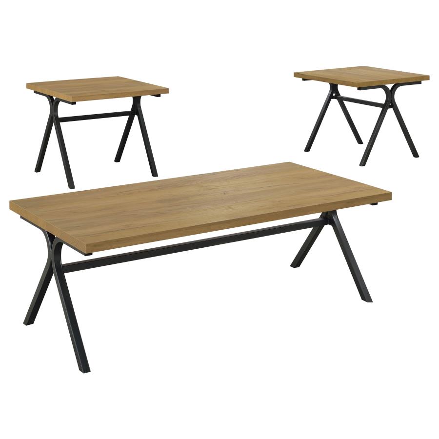Colmar Brown 3 Pc Coffee Table Set - MyWaynesHome #