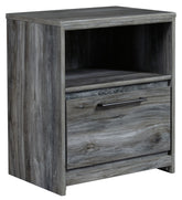 Baystorm - One Drawer Night Stand - Gray