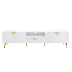 Gaines - TV Stand - White High Gloss