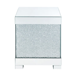 Mallika - End Table - Mirrored & Faux Round Crystals