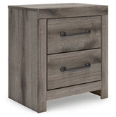 Graystorm - Two Drawer Night Stand - Brown Gray