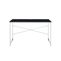 Tennos - Vanity Desk (Same 93195) - Black & Chrome