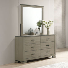 Joanna - Mirror - Weathered Gray